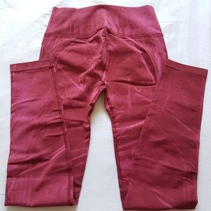 Lululemon Flo & Go Tights Pull On Leggings Coral  Sz 4